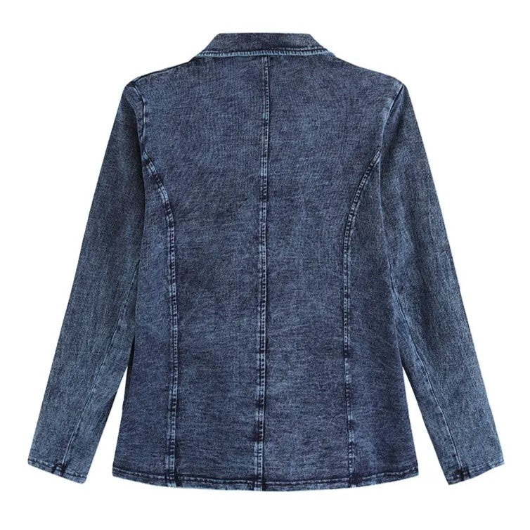 Dames Pak Denim Plus Size Comfortabel 2