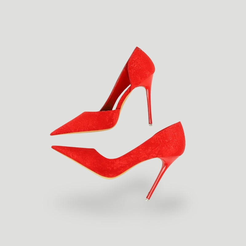 Dames Pumps Zwarte Stiletto Hakken PU Leer 4