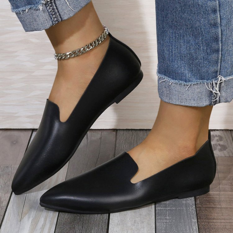 Dames Slip-On Ballerina's van Zacht Flexibel Materiaal 1