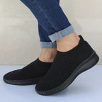 Dames Sneakers Slip-On met Ademend Knit Bovenwerk - Lichtgewicht Schoenen 3