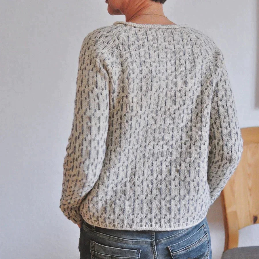 Dames Sweater Grijs Polyester Ronde Hals Comfortabel 4