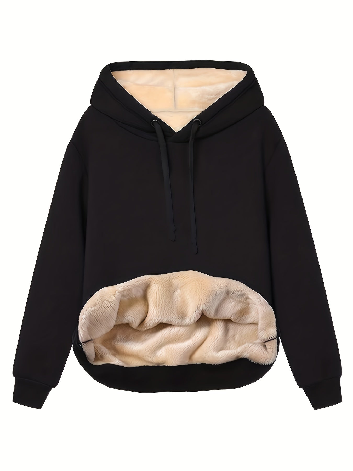 Dames Sweatshirt Fleece Katoen met Kapuze 0