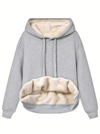 Dames Sweatshirt Fleece Katoen met Kapuze 2