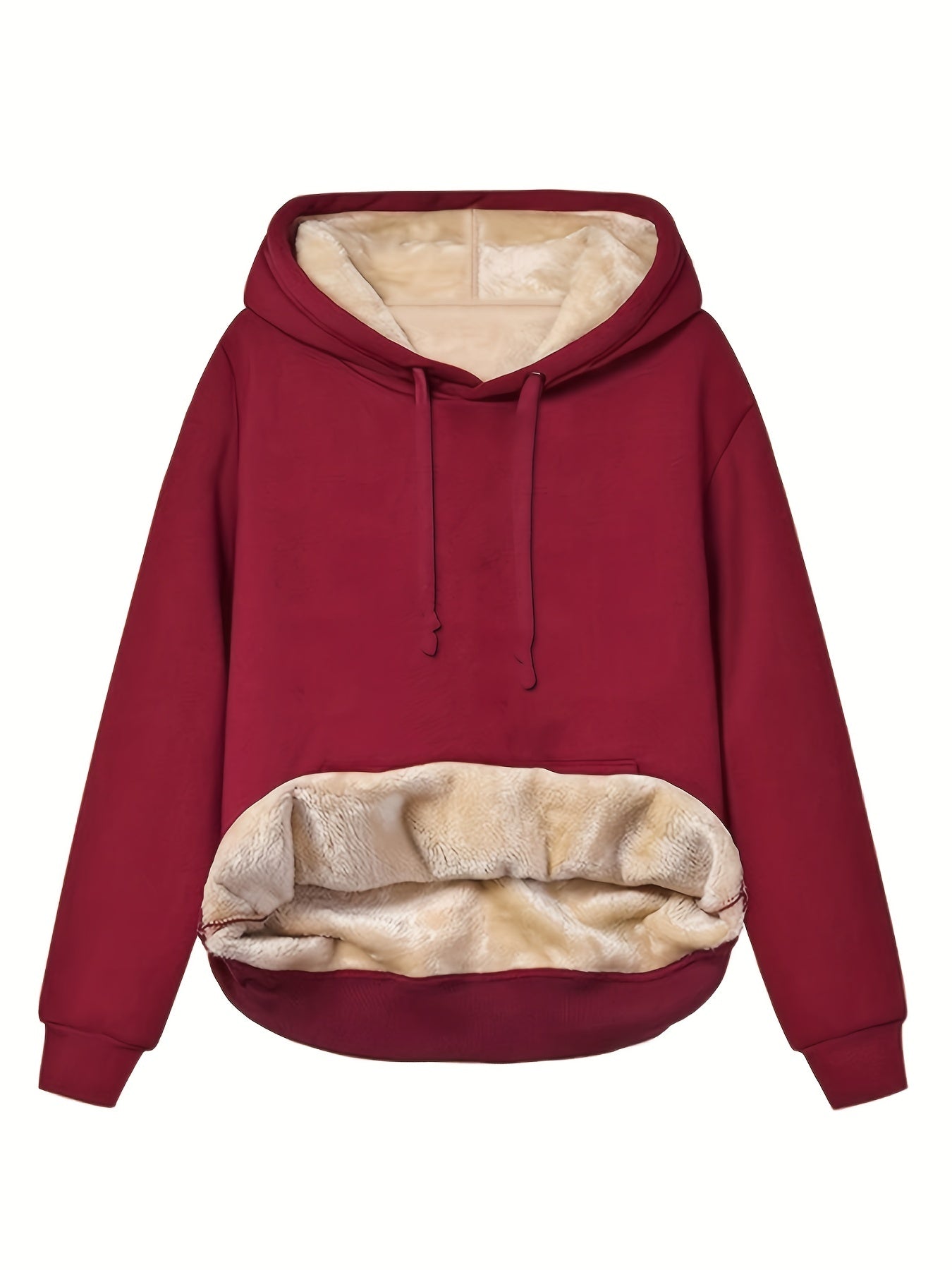 Dames Sweatshirt Fleece Katoen met Kapuze 3