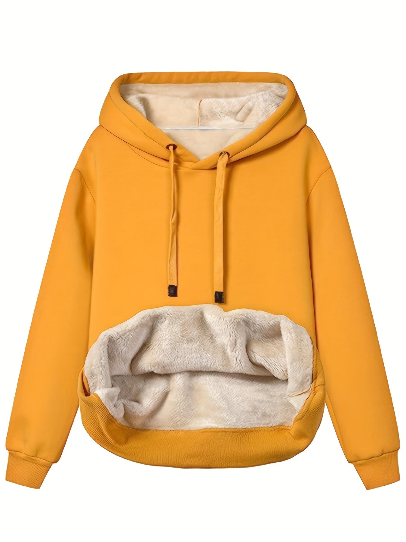 Dames Sweatshirt Fleece Katoen met Kapuze 4