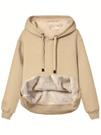Dames Sweatshirt Fleece Katoen met Kapuze 7