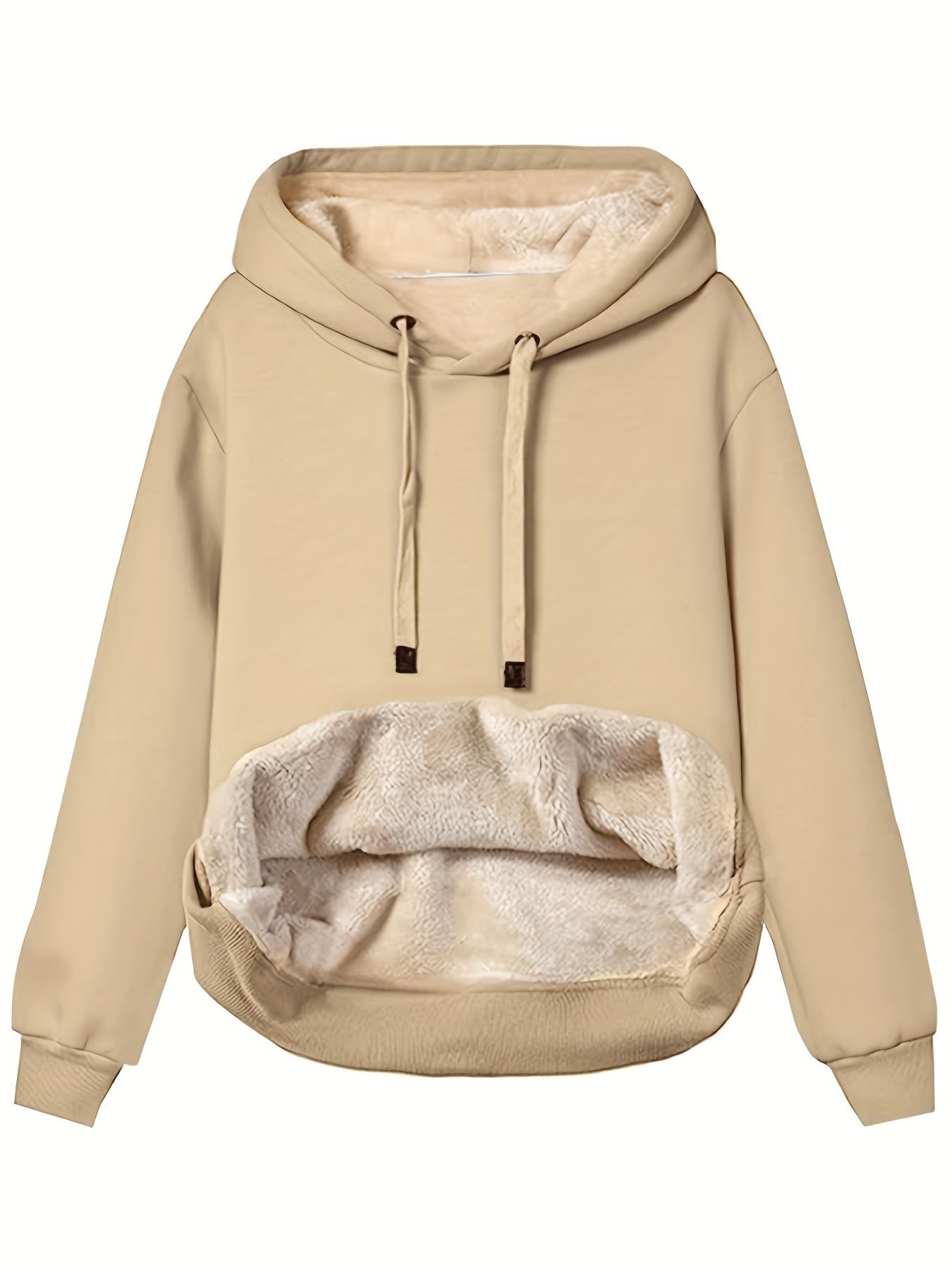 Dames Sweatshirt Fleece Katoen met Kapuze 7