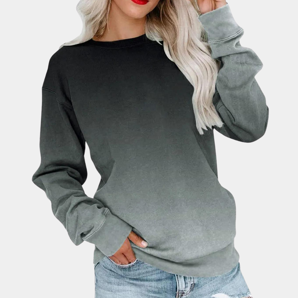 Dames Sweatshirt Polyester Gradient Patroon 0