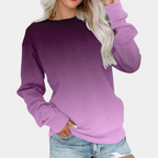 Dames Sweatshirt Polyester Gradient Patroon 2