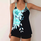 Dames Tankini Set Nylon Ademend V-Hals 0