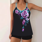 Dames Tankini Set Nylon Ademend V-Hals 2