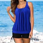 Dames Tankini Set Polyester Volledige Dekking 2