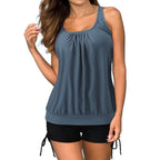 Dames Tankini Set Polyester Volledige Dekking 4