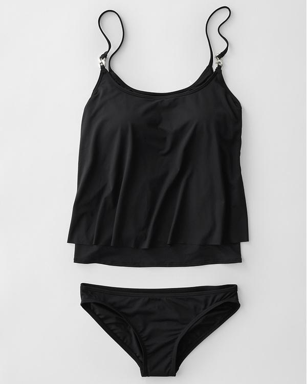 Dames Tankini Set Polyester met Verstelbare Bandjes 2