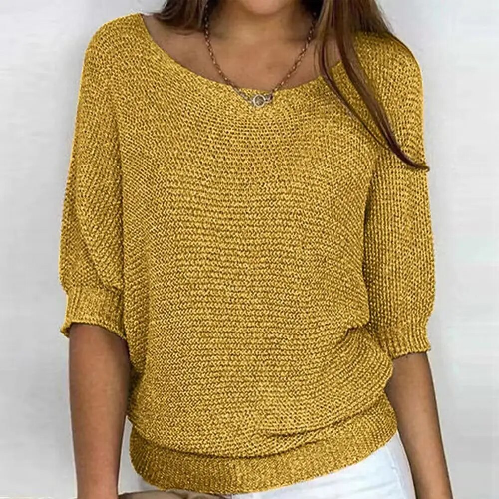 Dames Trui Spandex Zomer Relaxed Pasvorm 4