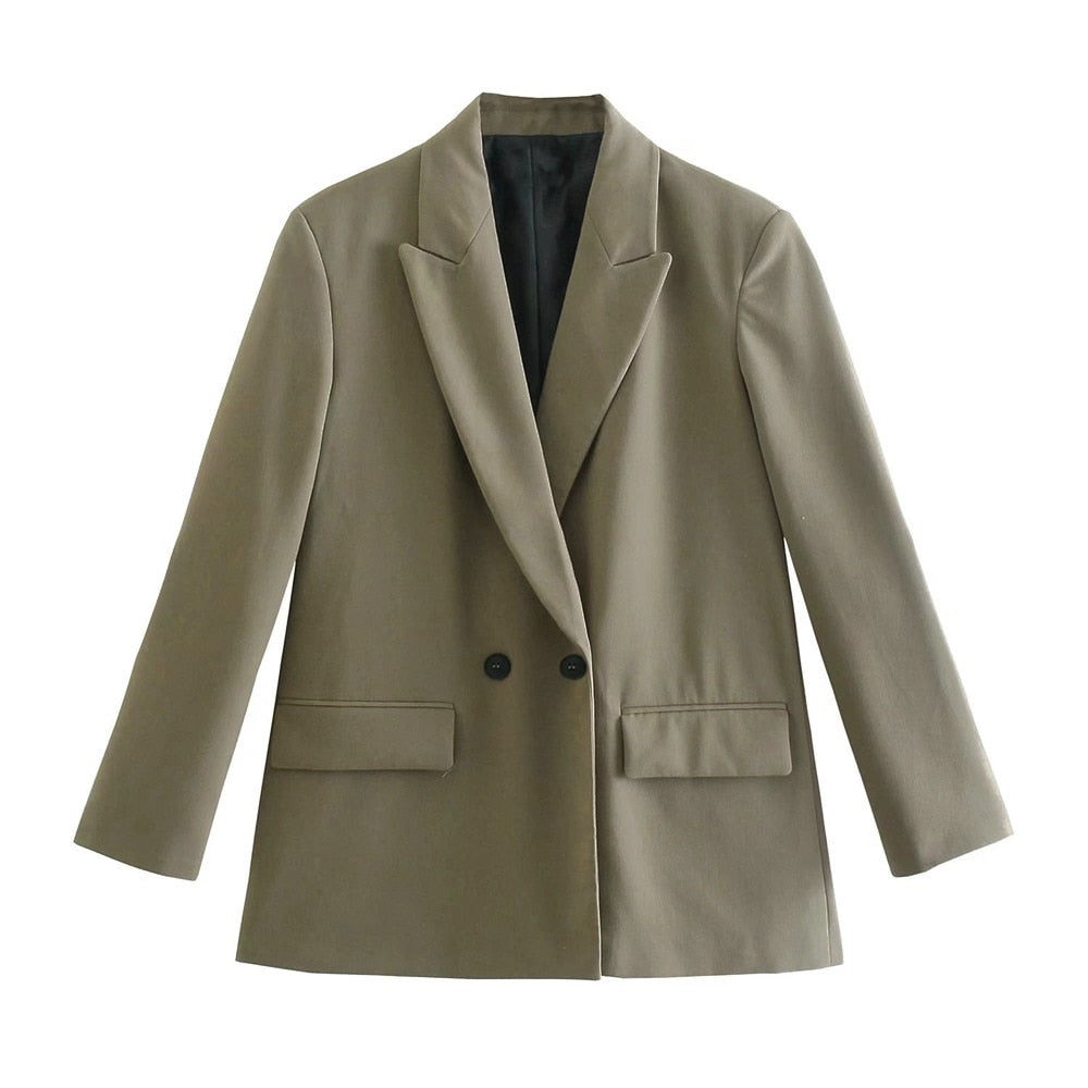 Dames Zwarte Blazer Katoen Tijdloos en Chic 0
