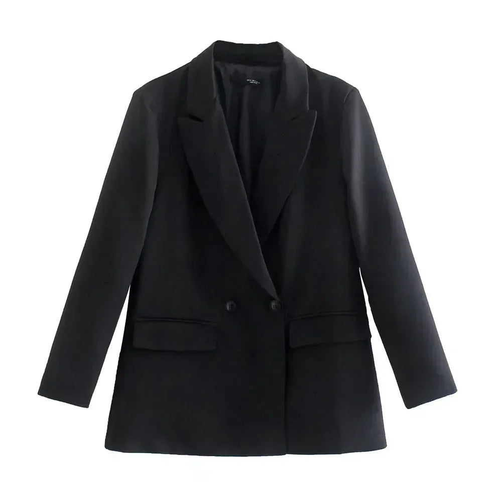 Dames Zwarte Blazer Katoen Tijdloos en Chic 13
