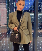 Dames Zwarte Blazer Katoen Tijdloos en Chic 2