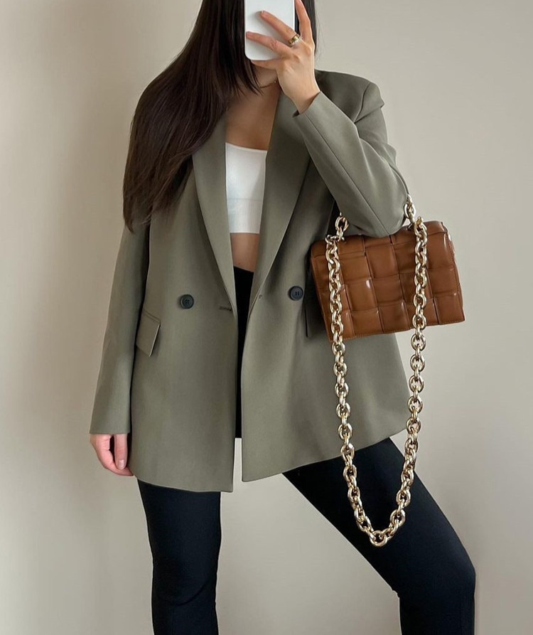 Dames Zwarte Blazer Katoen Tijdloos en Chic 3