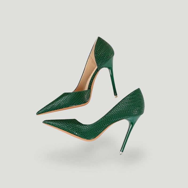 Dames Zwarte Pumps PU Leer met Puntige Neus 3