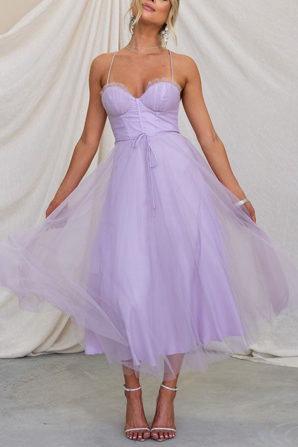 Dames maxi-jurk - Elegant zwierig design - V-hals - Mouwloos - Lichtgewicht stof 11