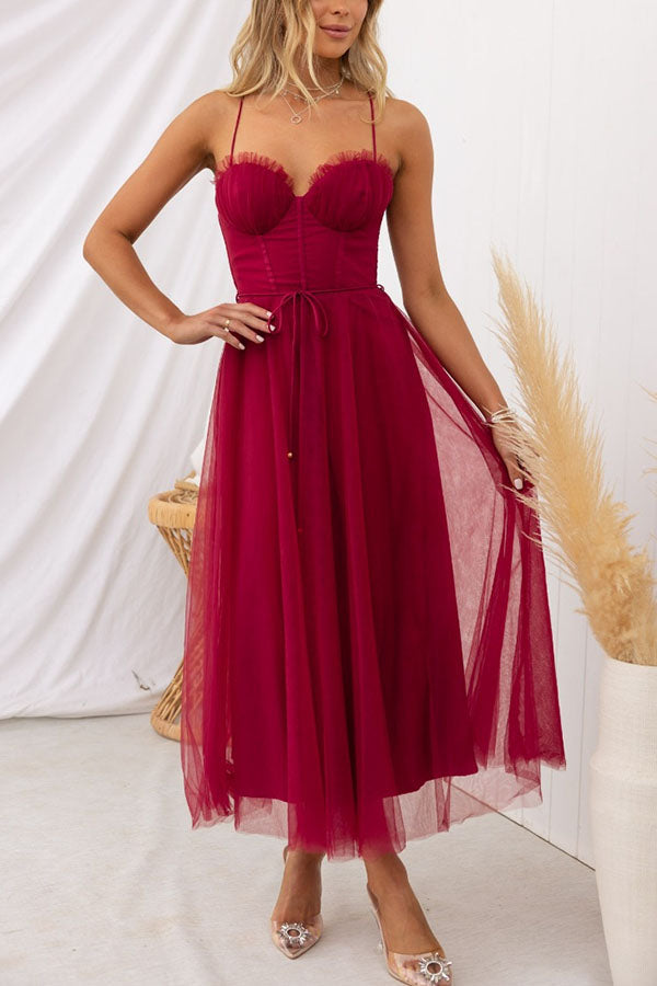 Dames maxi-jurk - Elegant zwierig design - V-hals - Mouwloos - Lichtgewicht stof 13
