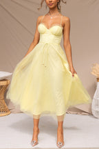 Dames maxi-jurk - Elegant zwierig design - V-hals - Mouwloos - Lichtgewicht stof 14
