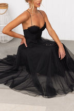 Dames maxi-jurk - Elegant zwierig design - V-hals - Mouwloos - Lichtgewicht stof 7