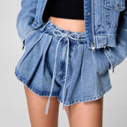 Dames spijkerjack – Oversized pasvorm – Cropped lengte – Rits aan de voorkant – Handige zakken 2