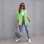Dames spijkerjasje – Oversized pasvorm – Versleten middellange lengte – Casual laagjeskleding 1