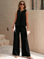 Dames tweedelige set van top en casual broek | Zomer 5