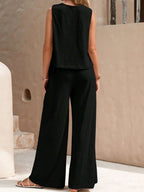 Dames tweedelige set van top en casual broek | Zomer 6