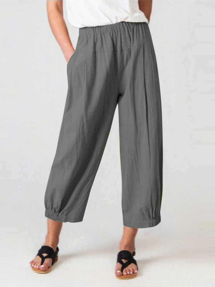 Damesbroek met Elastische Band Katoen Polyester 1