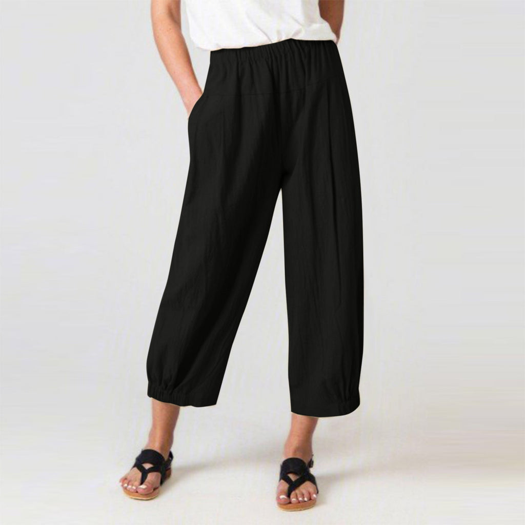 Damesbroek met Elastische Band Katoen Polyester 2