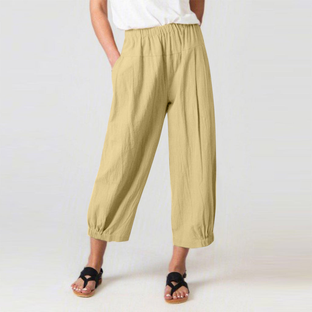 Damesbroek met Elastische Band Katoen Polyester 3