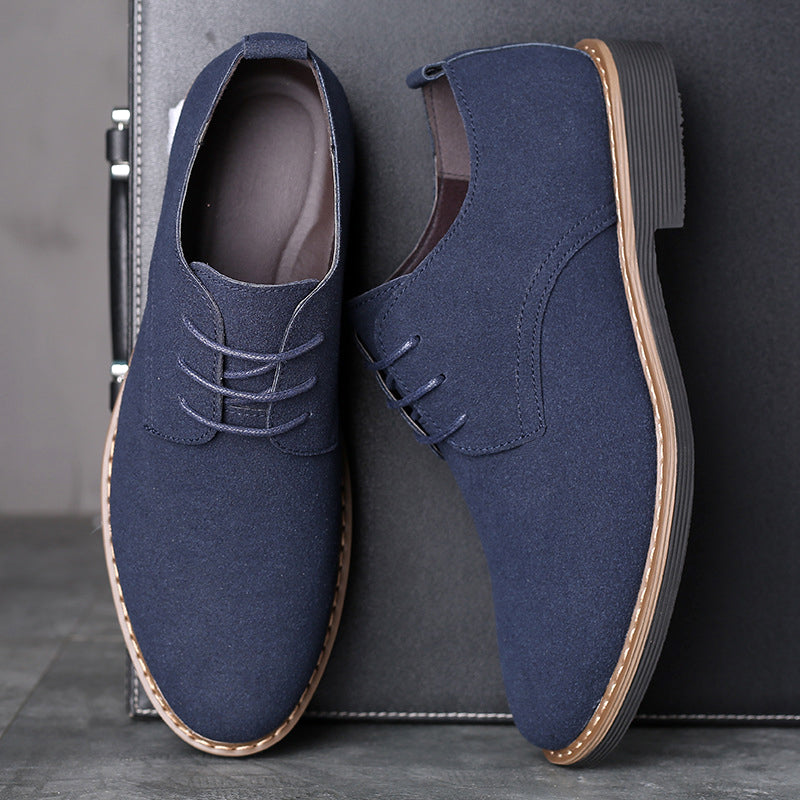 Heren Klassieke Suède Casual Buitenschoenen Dagelijks Comfort