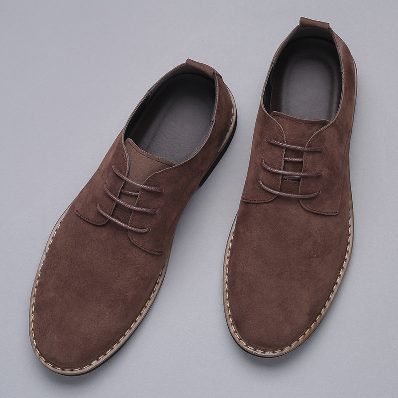 Heren Klassieke Suède Casual Buitenschoenen Dagelijks Comfort
