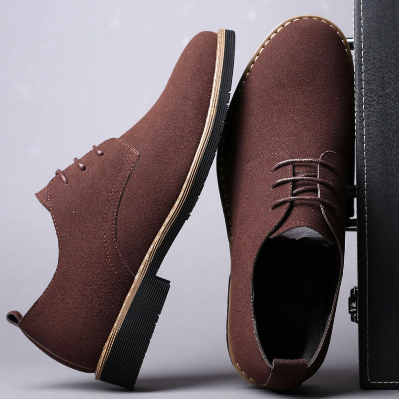 Heren Klassieke Suède Casual Buitenschoenen Dagelijks Comfort