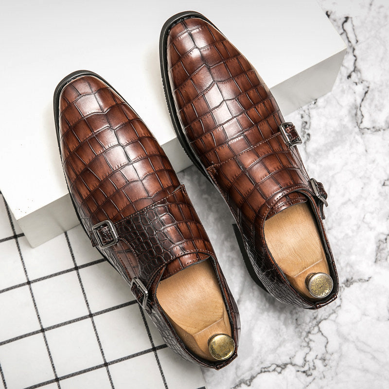 Heren Klassieke Leren Schoenen Formeel en Casual Ontwerp