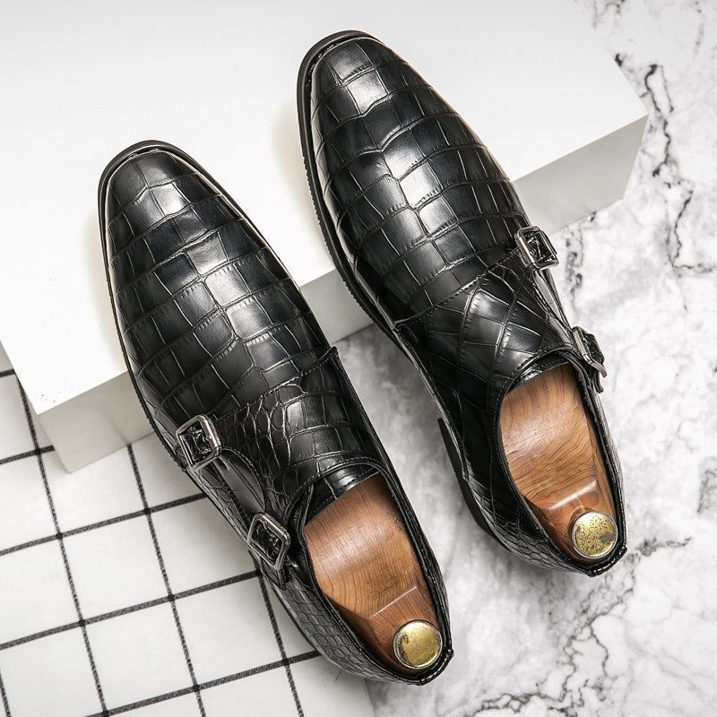 Heren Klassieke Leren Schoenen Formeel en Casual Ontwerp