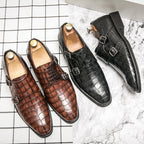 Heren Klassieke Leren Schoenen Formeel en Casual Ontwerp