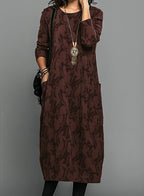Danielle - Elegante winterjurk met zakken 0