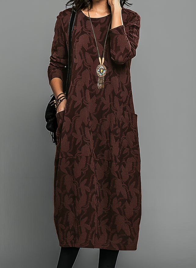 Danielle - Elegante winterjurk met zakken 0