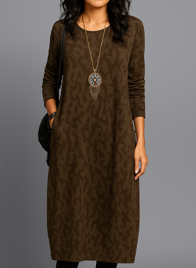 Danielle - Elegante winterjurk met zakken 4