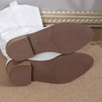 Denim Cowboylaarzen voor Dames met Westerse Borduursels en Comfortabele Blokhak – Blauw