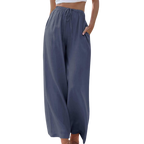 Adeline - Elegante Broek van Katoen en Linnen voor Zomer