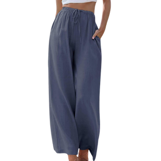Adeline - Elegante Broek van Katoen en Linnen voor Zomer