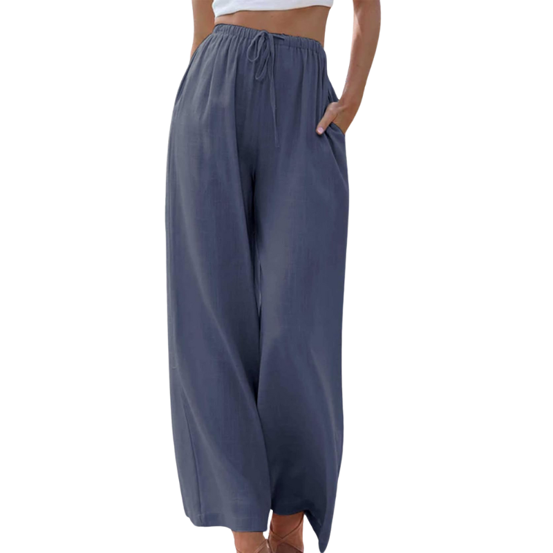 Adeline - Elegante Broek van Katoen en Linnen voor Zomer
