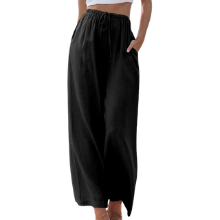 Adeline - Elegante Broek van Katoen en Linnen voor Zomer