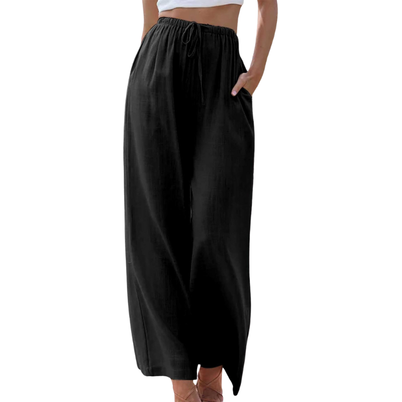 Adeline - Elegante Broek van Katoen en Linnen voor Zomer